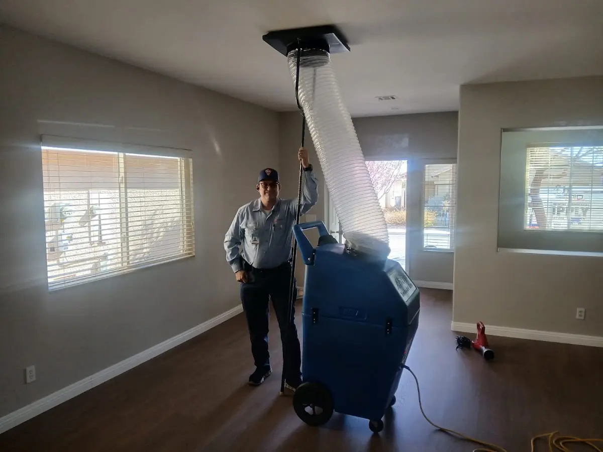 Professional Dryer Vent Cleaning work inside a South Bay home